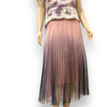 Elegant Pink Tulle Long Skirt