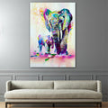 Elephant Baby Love Wall Art Decor Canvas Printing - BlueArtDecor