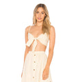 Faithfull the Brand Gingham Bikini Crop Top