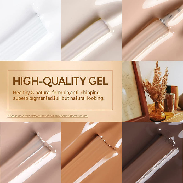 Fall Lovers - 6Pcs Gel Nail Polish Set 7ml Gel Polish Set MODELONES #