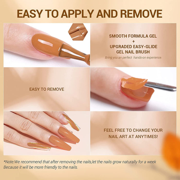 Fall Lovers - 6Pcs Gel Nail Polish Set 7ml Gel Polish Set MODELONES #