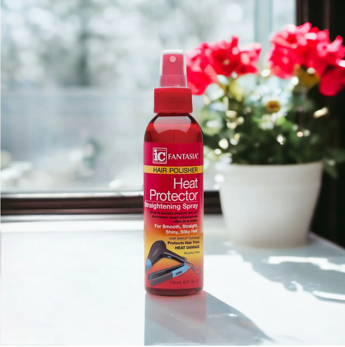 Fantasia IC Hair Polisher Heat Protector Straightening Spray 6oz