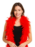 Feather Boa 150cm Red