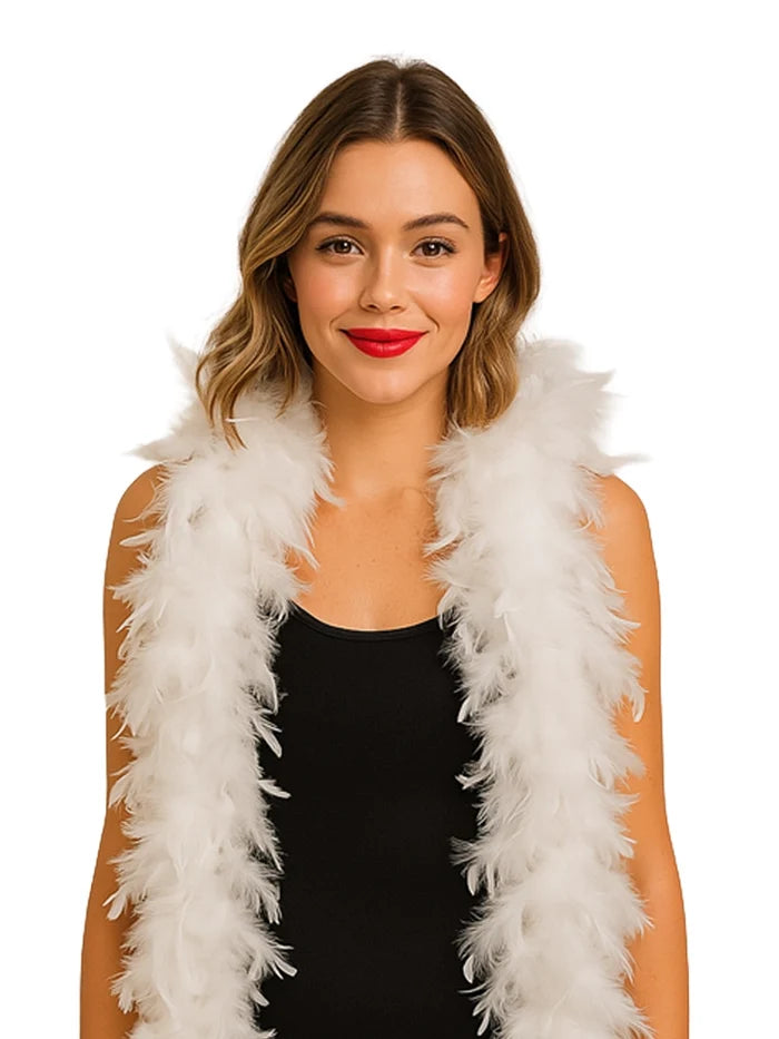 Feather Boa 150cm White