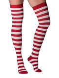 Festive Christmas Thigh-High Socks for Women and Girls - thefancydress.co.uk