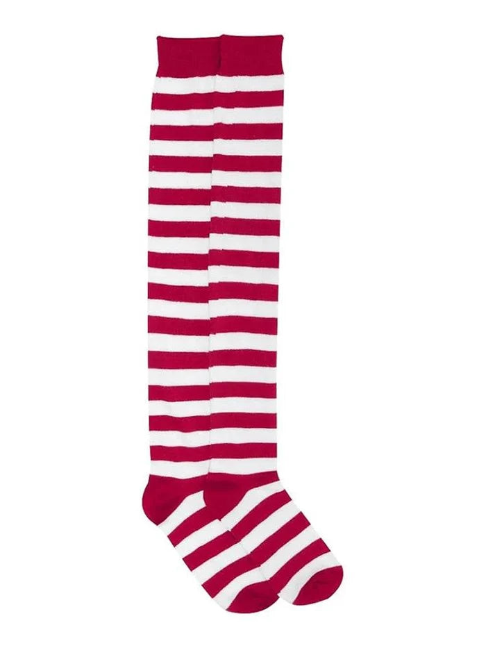 Festive Christmas Thigh-High Socks for Women and Girls - thefancydress.co.uk