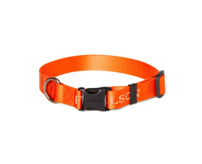 Filson Nylon Dog Collar Filson Flame / M Dog Collars Rivers and Glen Trading Co