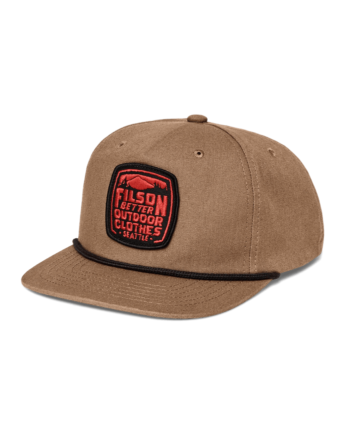 Filson Trucker Cap Filson Light Brown Headwear Rivers and Glen Trading Co