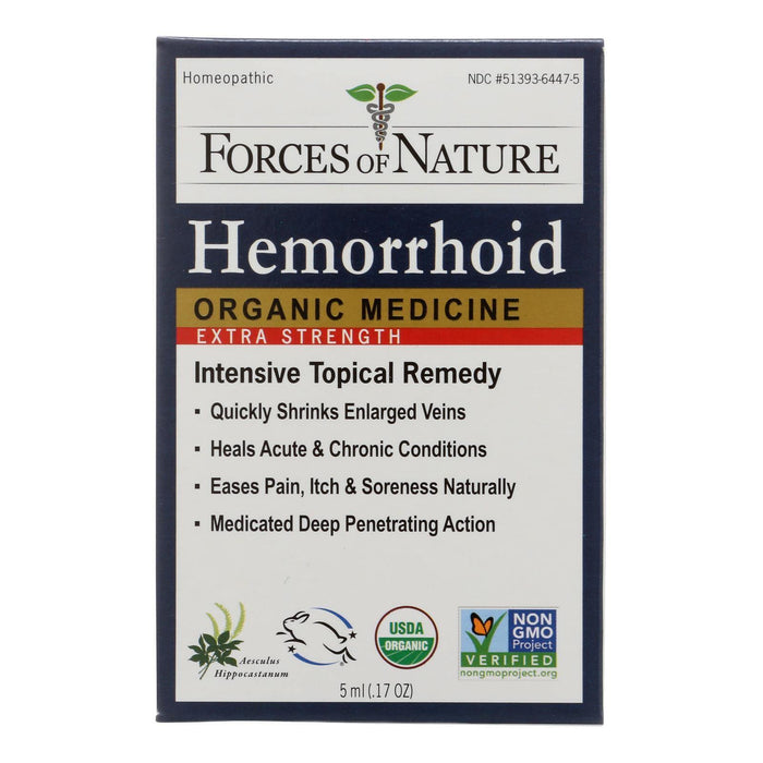 Forces of Nature Hemorrhoid Control – Extra Strength, Organic