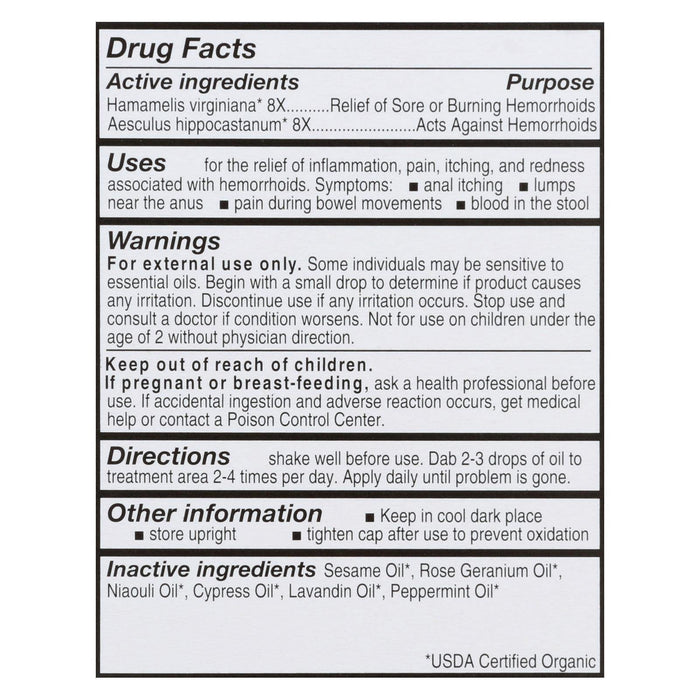 Forces of Nature Hemorrhoid Control – Extra Strength, Organic