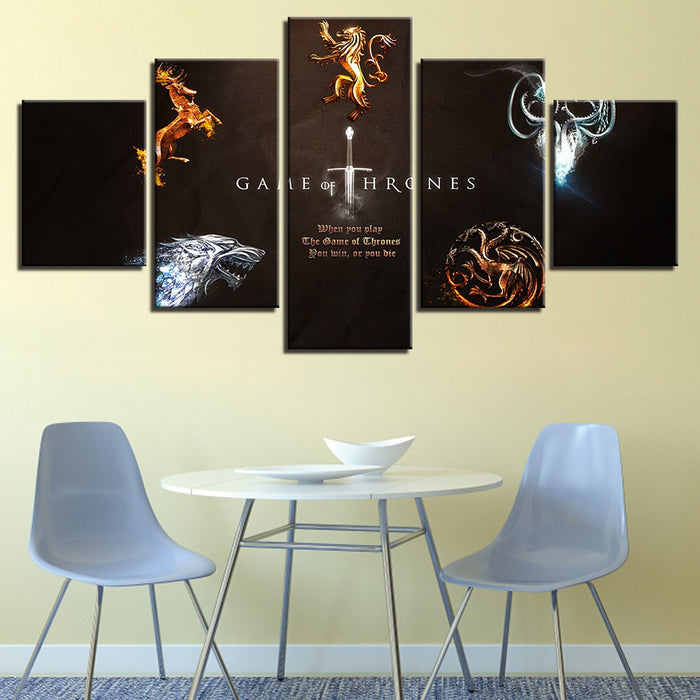 Game Of Thrones TV Series Wall Art Canvas Printing - BlueArtDecor