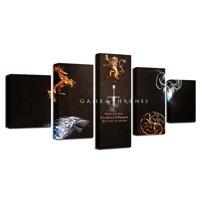 Game Of Thrones TV Series Wall Art Canvas Printing - BlueArtDecor