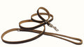 Genuine Leather Classic Dog Leash, 4' Long, 3/8" Wide, Puppies, XSmall Breeds