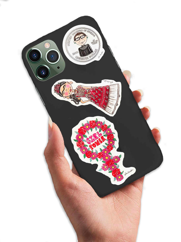 Girl Power Vinyl Stickers Sheet