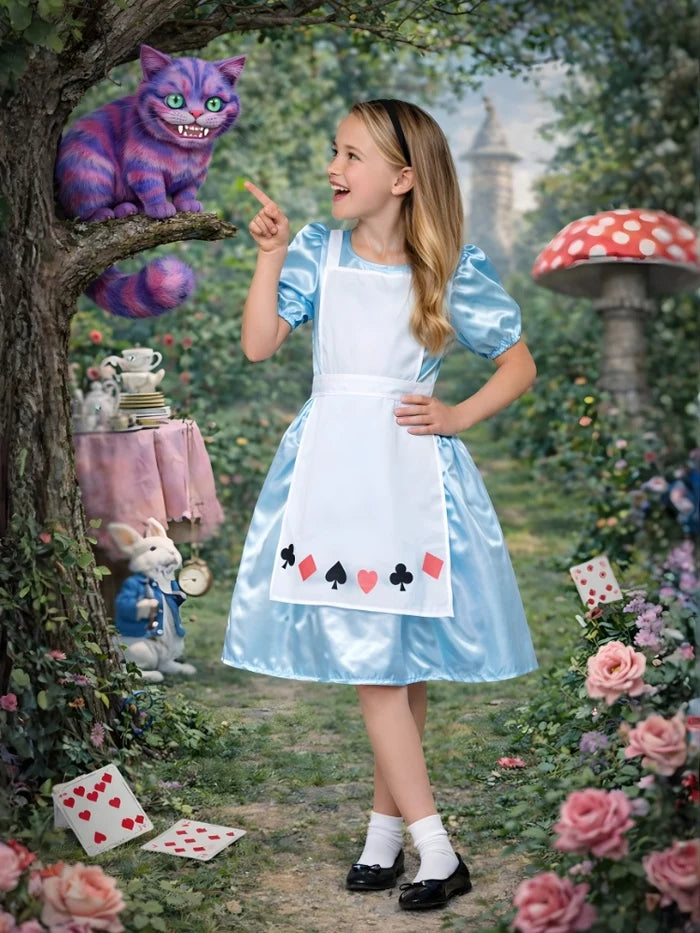 Girls Alice In Wonderland Costume