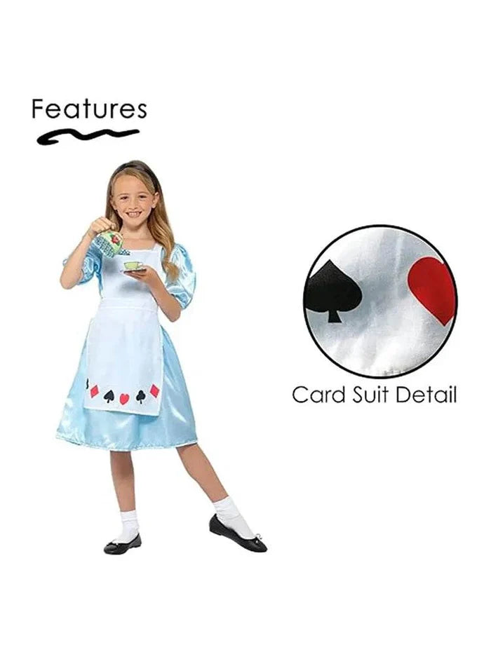 Girls Alice In Wonderland Costume - thefancydress.co.uk