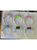 Girls Assorted Beaded Light Up Party Headband - thefancydress.co.uk