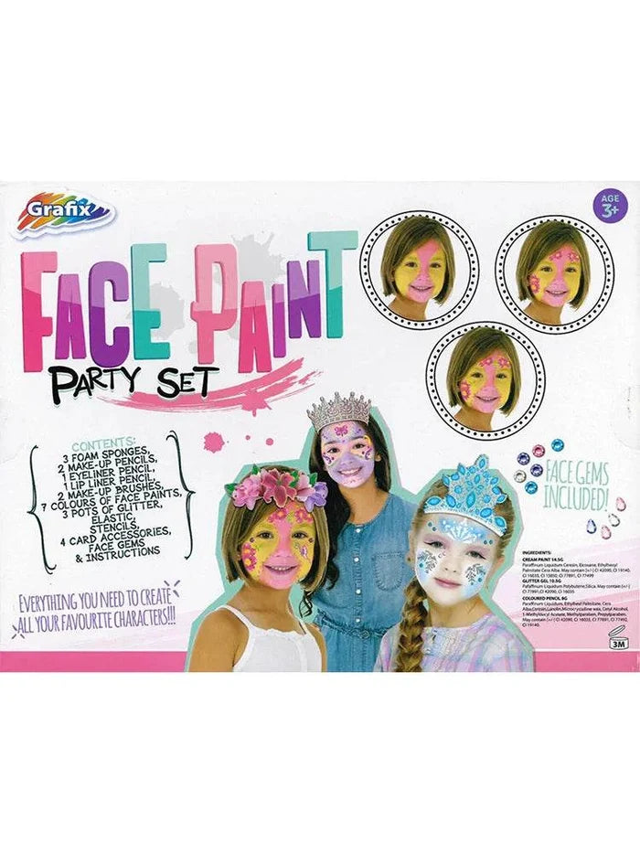 Girls Cream Face Paint Party Set - thefancydress.co.uk