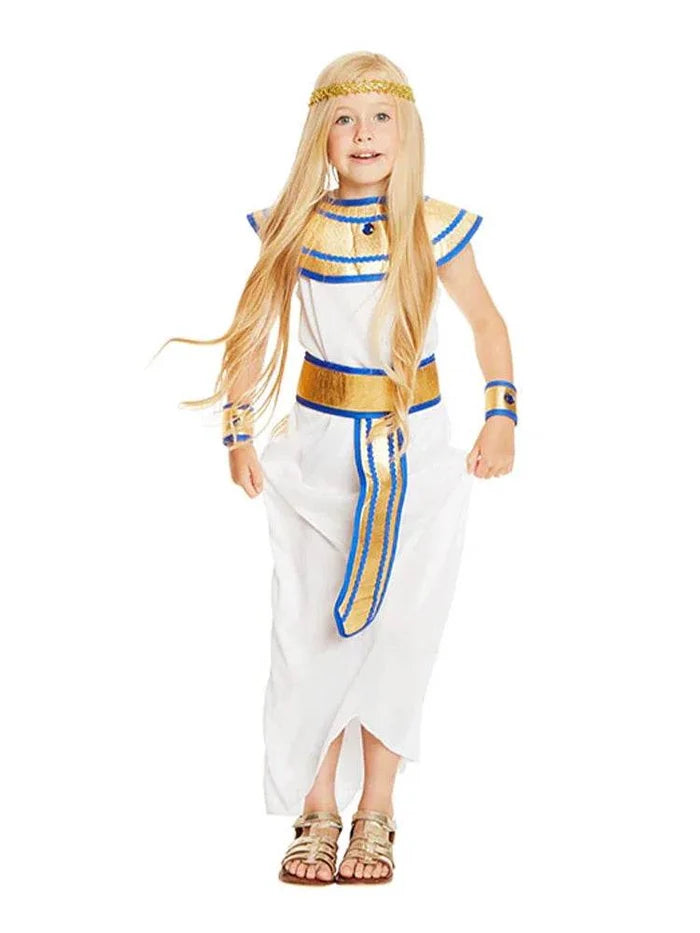 Girls Egyptian Princess Costume - thefancydress.co.uk