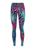 Girls Microfibre Leopard Printed Leggings - thefancydress.co.uk