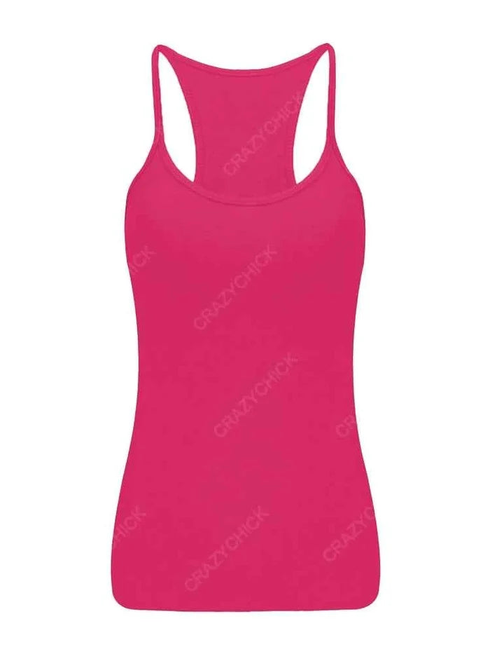 Girls Microfibre White Vest Tops