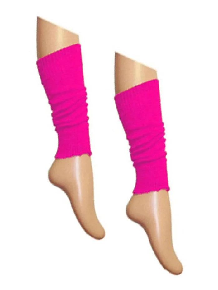 Girls Neon Legwarmers - thefancydress.co.uk