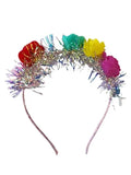 Girls Rose Foam Light Up Headband - thefancydress.co.uk
