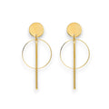 Gold Contemporary Post Earrings