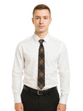 Gold Tartan Neck Tie