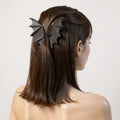 Gothic Bat Wing Hair Clip black matte metal claw year round hair barrette