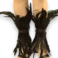 Multi-functional gothic feather accessory for festivals, raves, cosplay