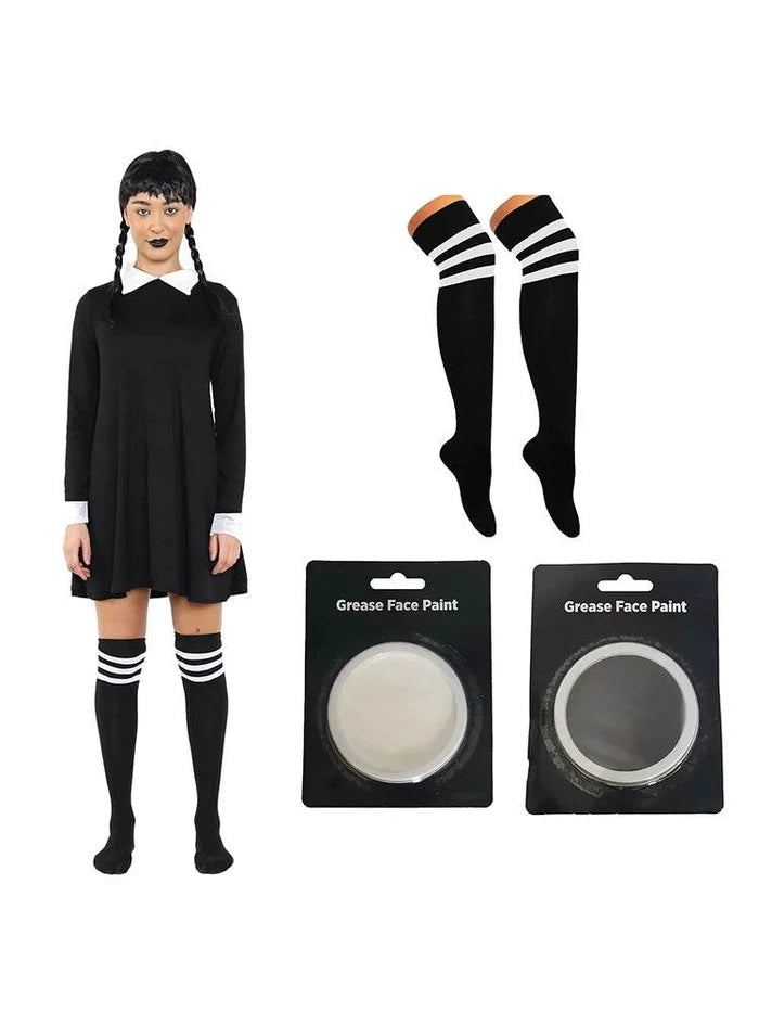 Gothic School Girl Halloween Set - thefancydress.co.uk