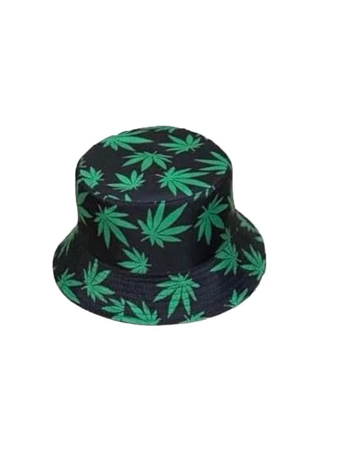 Green Leaf Bucket Hat - thefancydress.co.uk