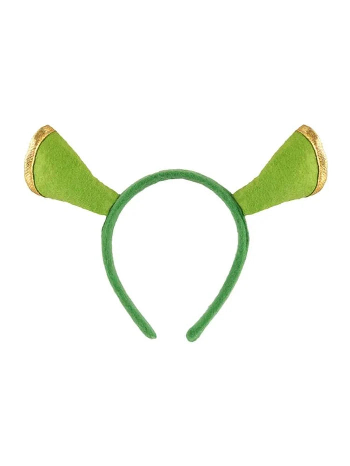 Green Shrek Ogre Ears Headband - thefancydress.co.uk