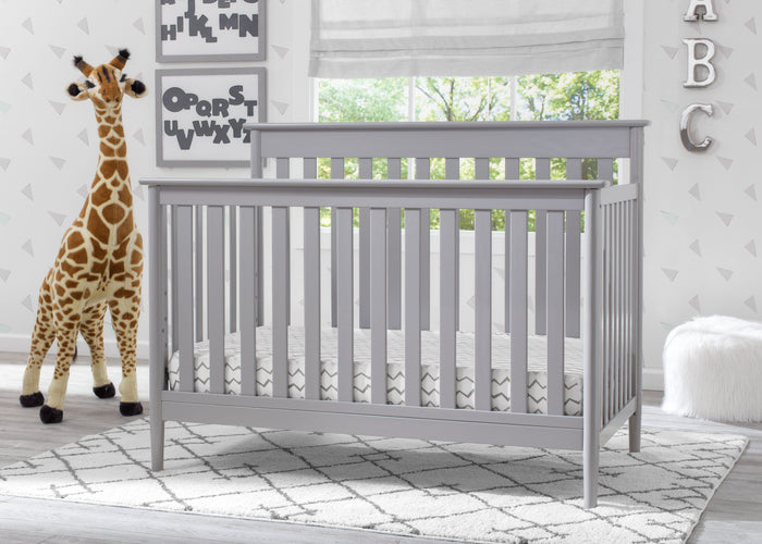 Delta Children Grey 026 Greyson Signature 4-in-1 Crib, hangtag