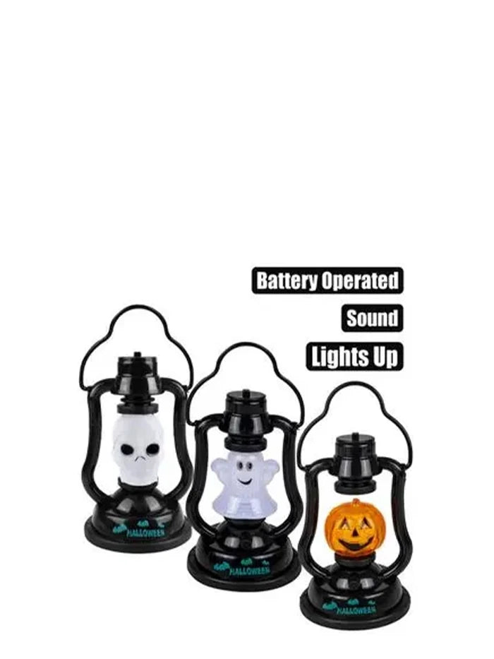 Halloween Lantern with Sound – 18cm (3 Assorted Designs)