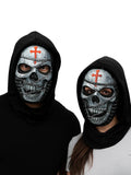 Halloween Mesh Mask Skull with Chains