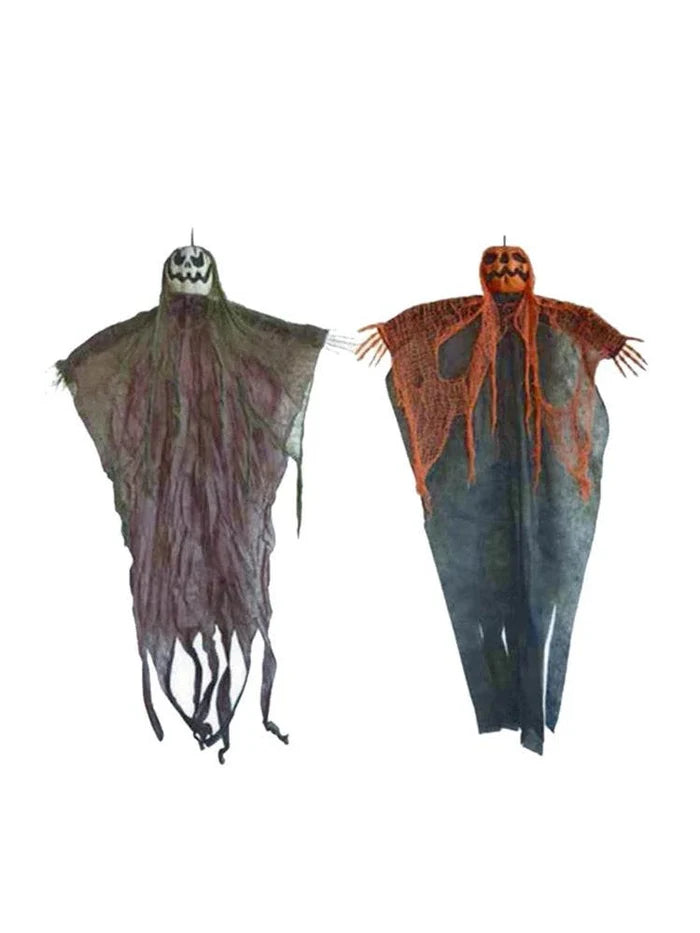 Wicked Fun Halloween hanging decorations featuring spooky ghost designs for festive displays