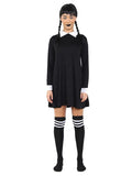 Halloween Wednesday Gothic School Girl Costume Set