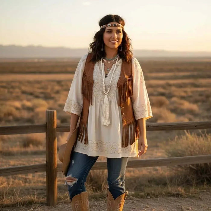 Handcrafted natural agate tassel long necklace with ivory stone beads cowrie shells and organic cotton fringe