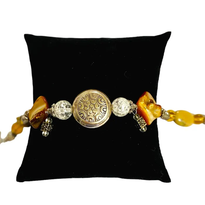Handcrafted Sterling Silver Toggle Bracelet- Wild Time Fashion