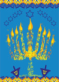 DoorFoto Door Cover Hanukkah Menorah