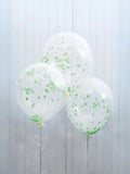 Happy ST Patrick Day Confetti Balloons ( Pack of 5) - thefancydress.co.uk