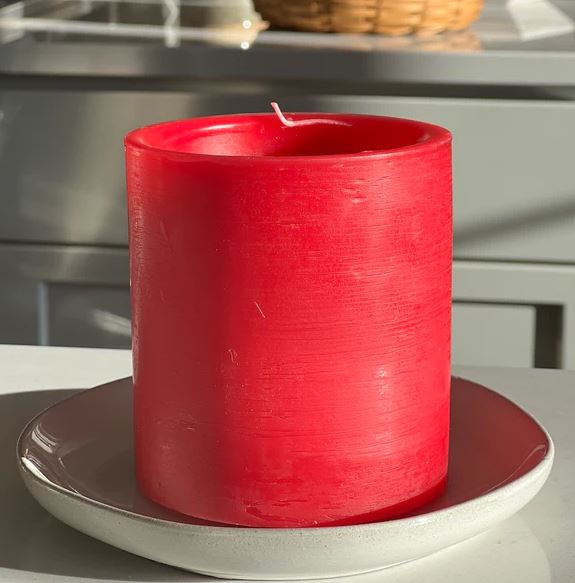 Harvest Apple  Spiral Candle
