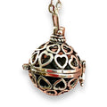 Heart Chime Ball Pendant Necklace- Wild Time Fashion