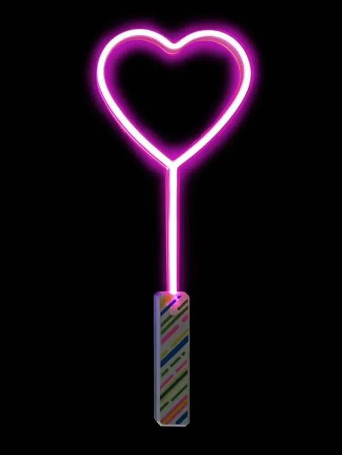 Heart Shape Light Up Wand (Random Color) - thefancydress.co.uk