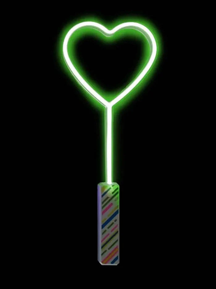 Heart Shape Light Up Wand (Random Color) - thefancydress.co.uk
