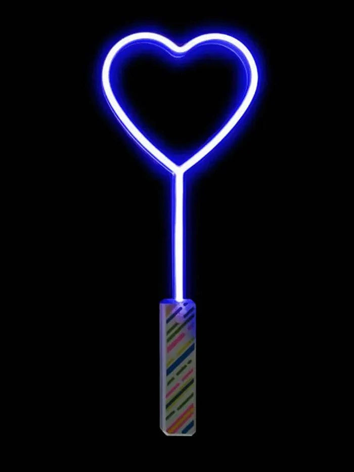Heart Shape Light Up Wand (Random Color) - thefancydress.co.uk