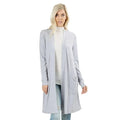 Heather Gray Thigh Length Cardigan -Wild Time Fashion