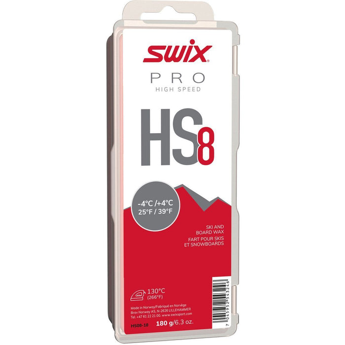 HS8 Red glide wax, -4°C/+4°C, 180g